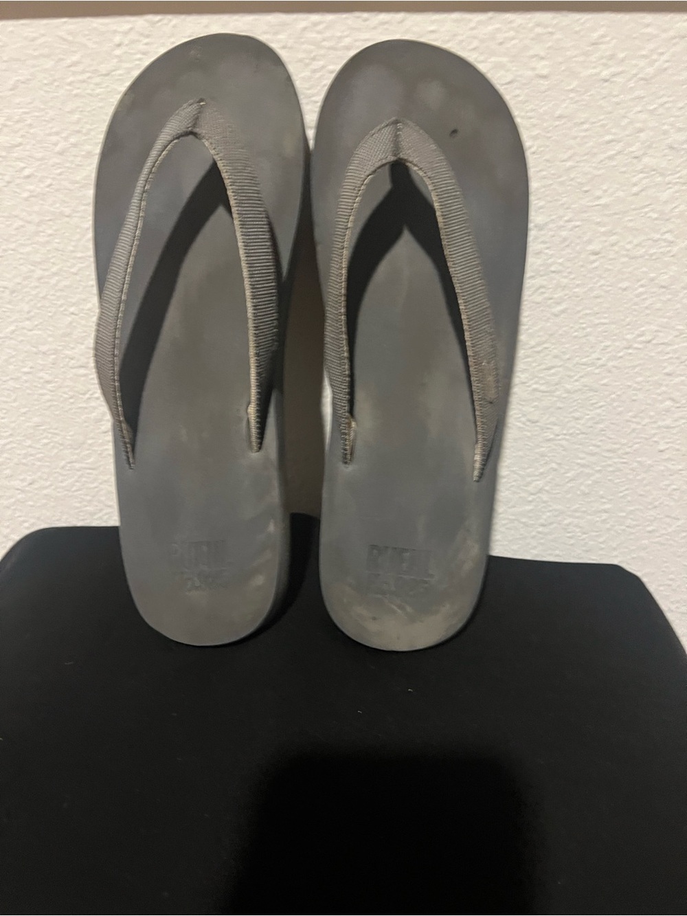 Ruehl no. 925 Neutral Gray Women's Flip Flop Sandals - Comfortable Everyday Wear